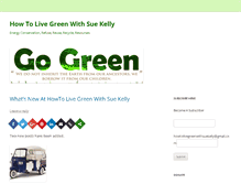 Tablet Screenshot of howtolivegreenwithsuekelly.com